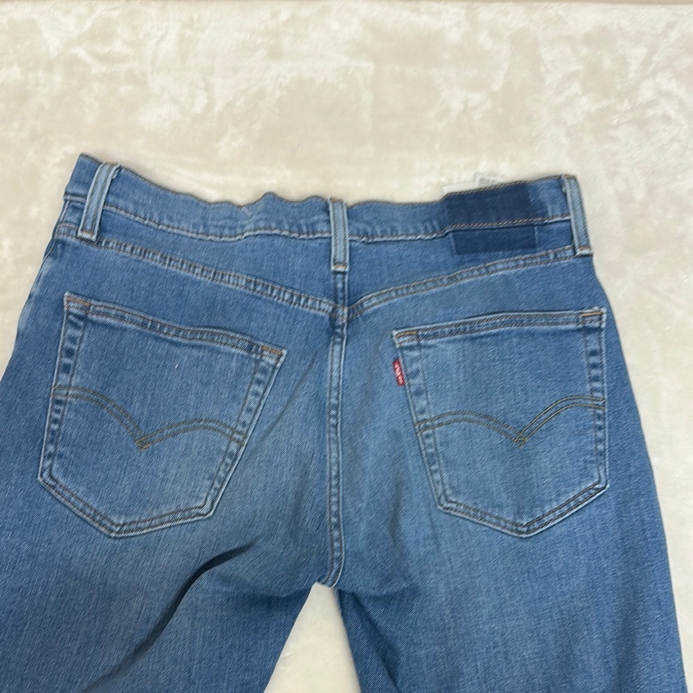 Levi's Blue Straight Jeans with Signature Design